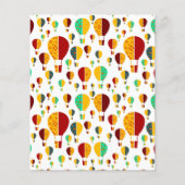 レッドイエローニューメキシコZiaホットエアバルーン (正面)