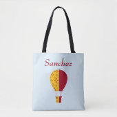 レッドイエローニューメキシコZiaホットエアバルーン トートバッグ (正面)