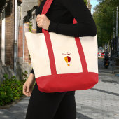 レッドイエローニューメキシコZiaホットエアバルーン トートバッグ