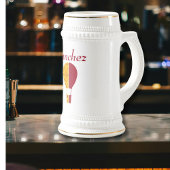 レッドイエローニューメキシコZiaホットエアバルーン ビールジョッキ