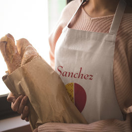 レッドイエローニューメキシコZiaホットエアバルーン ロングエプロン