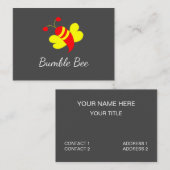 レッドイエローハニービーのまわりに 名刺 (正面/裏面)