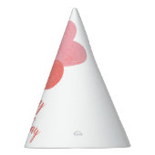 レッドイエローピンクかわいいバルーンハッピーバースデー パーティーハット (右)