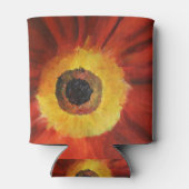 レッドイエローフラワー絵画ズカスタムクーラーボックス 缶クーラー (裏面)