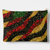 レッドイエローブラックウェーブオブフェスティバルグリッター アクセサリーポーチ (裏面)