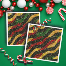 レッドイエローブラックウェーブオブフェスティバルグリッター