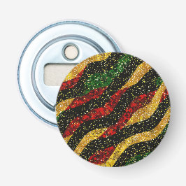 レッドイエローブラックウェーブオブフェスティバルグリッター 栓抜き