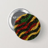 レッドイエローブラックウェーブオブフェスティバルグリッター 缶バッジ (正面&裏面)