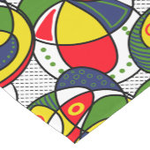 レッドイエローブルーグリーンビーチボール ショートテーブルランナー (コーナー)