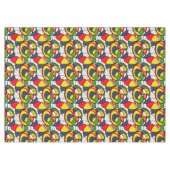 レッドイエローブルーグリーンビーチボール テーブルクロス (正面(横))