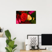 レッドイエローローズII ポスター (ホームオフィス)