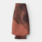 レッドイエロー絵画抽象芸術のブラシデジタルアート ボトルクーラー (正面)