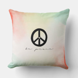 レッドイエロー赤面絞り染めピース クッション