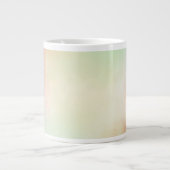 レッドイエロー赤面絞り染め ジャンボコーヒーマグカップ (正面)