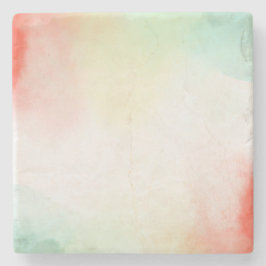 レッドイエロー赤面絞り染め ストーンコースター