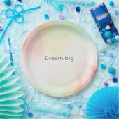 レッドイエロー赤面絞り染め ペーパープレート (パーティー)