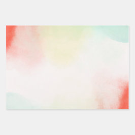 レッドイエロー赤面絞り染め ラッピングペーパーシート