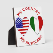 レッドイタリアンUSAカントリー伝統 フォトプラーク (正面)