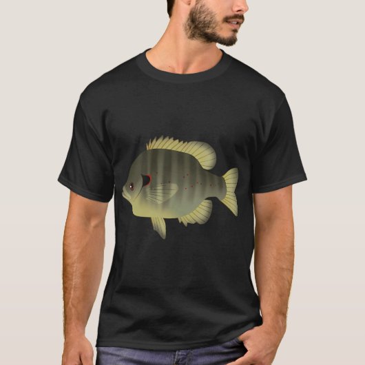 レッドイヤーサンショウウオ (L. microlophus) Tシャツ (正面)