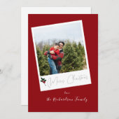 レッドインスタントフォトメリークリスマス (正面/裏面)