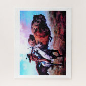 レッドインディアン狩り ジグソーパズル (縦)