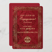 レッドインディアン結婚ズ – 婚約カード 招待状 (正面/裏面)