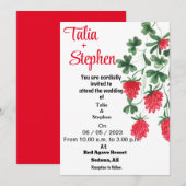 レッドインビテーション 招待状 (正面/裏面)