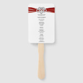 レッドインフィニティハート結婚式 プログラムファン ハンドファン (裏面)