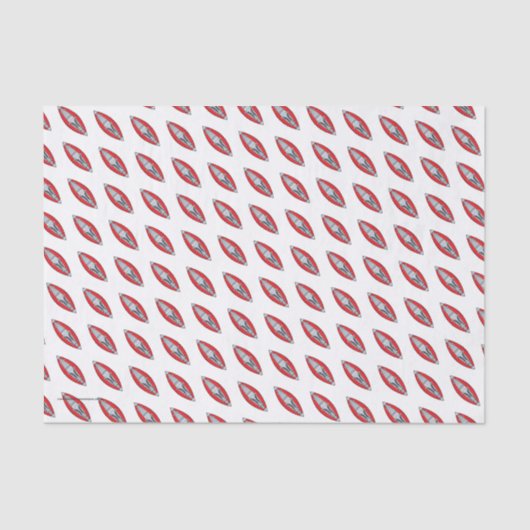 レッドインフレータブルカヤックおもしろいホワイトウォーターテーマ 薄葉紙 (正面)