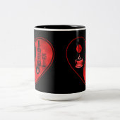 レッドイン&ヤンコーヒー&ワイン ツートーンマグカップ (中央)