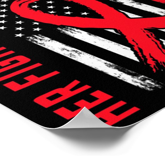 レッドウィザーズおばさんハート病認識度Usa Fla ポスター (角)