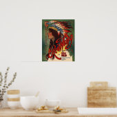 レッドウィングインディアンシート音楽カバーポスター ポスター (キッチン)