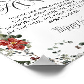 レッドウィンターエヴァグリーンリングや輪狩りブライダルシャワーゲーム ポスター (角)