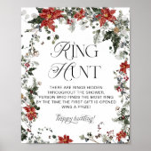 レッドウィンターエヴァグリーンリングや輪狩りブライダルシャワーゲーム ポスター (正面)