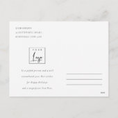 レッドウィンタークッキングクリスマスダックスのビジネスロゴ シーズンポストカード (裏面)