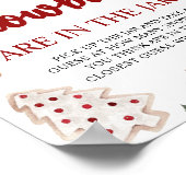 レッドウィンタークリスマススノーボールゲーム数を推測 ポスター (角)