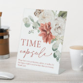 レッドウィンタークリスマスブライダルシャワータイムカプセル 台座サイン (インサイチュ)