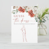 レッドウィンターゲットザドレスブライダルシャワーゲーム 招待状 (スタンド正面)