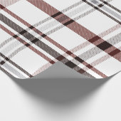 レッドウィンタープレイド ラッピングペーパー (角)
