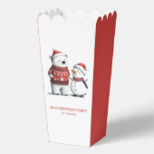 レッドウィンターベア&雪だるま | 冬のワンダーランド フェイバーボックス (正面)