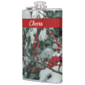 レッドウィンターベリークリスマスホリデードリンクフラスコ フラスク (左)