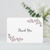 レッドウィンターベリーズフラットサンキューカード サンキューカード (スタンド正面)