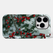 レッドウィンターベリーズホリデーセルフォンケース Case-Mate iPhoneケース (裏面 (横))