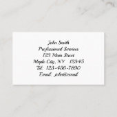 レッドウィンターベリー季節連絡カード 名刺 (裏面)