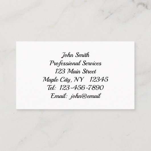 レッドウィンターベリー季節連絡カード 名刺 (裏面)