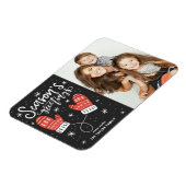 レッドウィンターミッテンス写真シーズンのご挨拶 マグネット (左側)