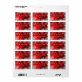 レッドウィンターワンダーランドクリスマス住所 シール (フルシート)