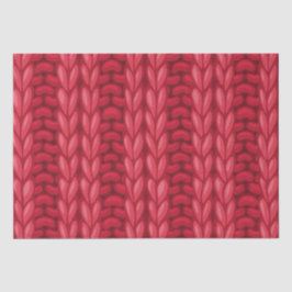 レッドウィンター編み物ウールパターン 薄葉紙