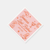 レッドウェスタンお洒落カクテルバチェロレッテ スタンダードカクテルナプキン (角)