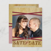 レッドウェスタン&ウッド日付を保存 案内ポストカード (正面/裏面)